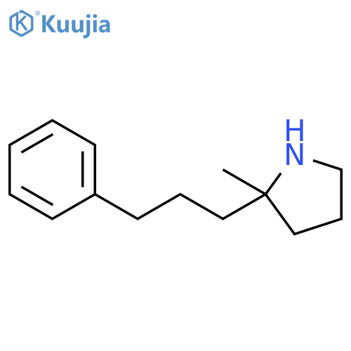 2-methyl-2-(3-phenylpropyl)pyrrolidine structure