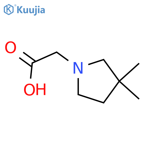 2-(3,3-dimethylpyrrolidin-1-yl)acetic acid structure