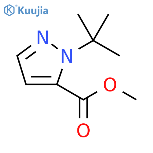 Methyl 1-(tert-butyl)-1H-pyrazole-5-carboxylate structure