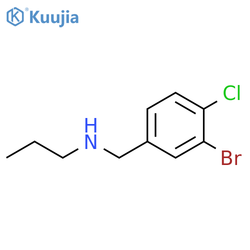 (3-bromo-4-chlorophenyl)methyl(propyl)amine structure
