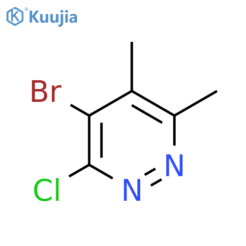 4-bromo-3-chloro-5,6-dimethylpyridazine structure