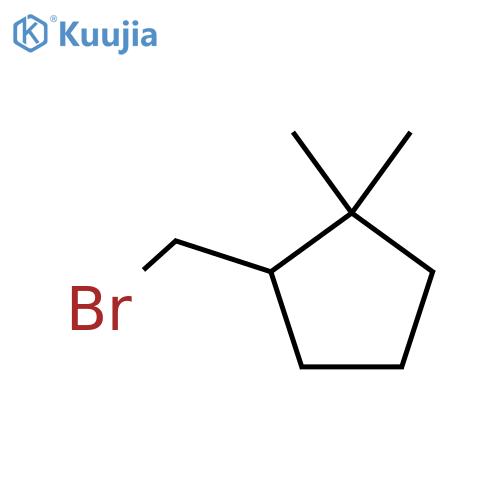 2-(Bromomethyl)-1,1-dimethylcyclopentane structure