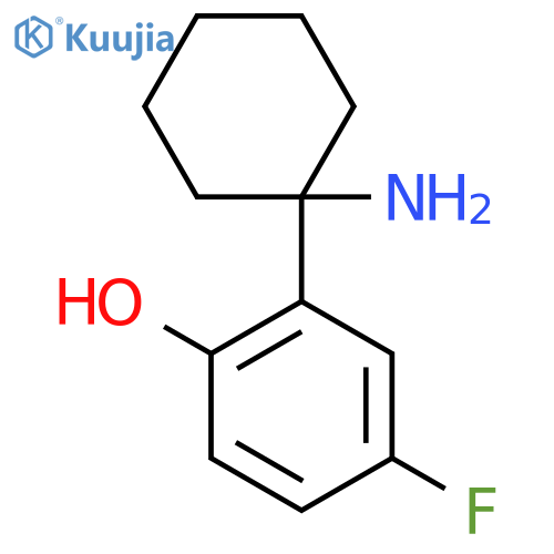 2-(1-Aminocyclohexyl)-4-fluorophenol structure