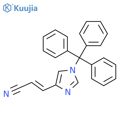 2-Propenenitrile, 3-[1-(triphenylmethyl)-1H-imidazol-4-yl]- structure