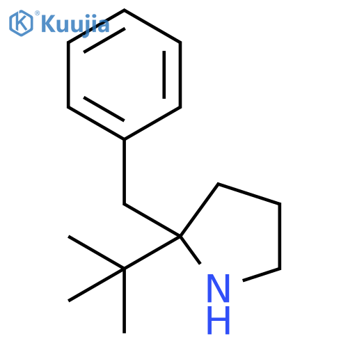 2-benzyl-2-tert-butylpyrrolidine structure