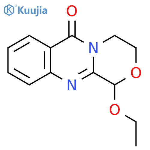 [1,4]Oxazino[3,4-b]quinazolin-6(1H)-one, 1-ethoxy-3,4-dihydro- structure