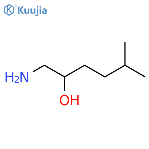 1-amino-5-methylhexan-2-ol structure