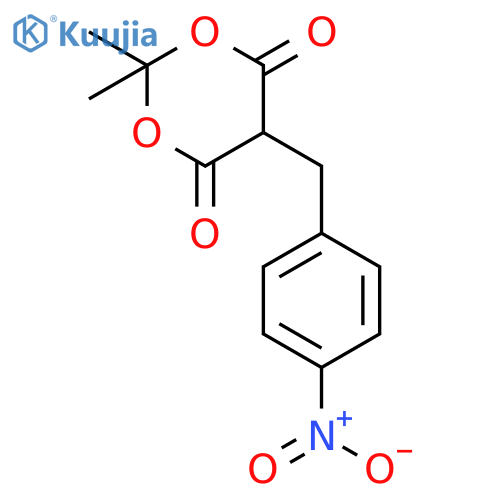 2,2-Dimethyl-5-(4-nitrobenzyl)-1,3-dioxane-4,6-dione structure