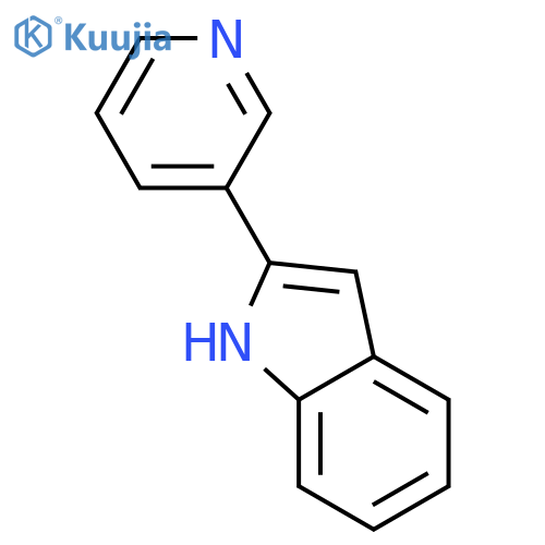 2-(pyridin-3-yl)-1H-indole structure