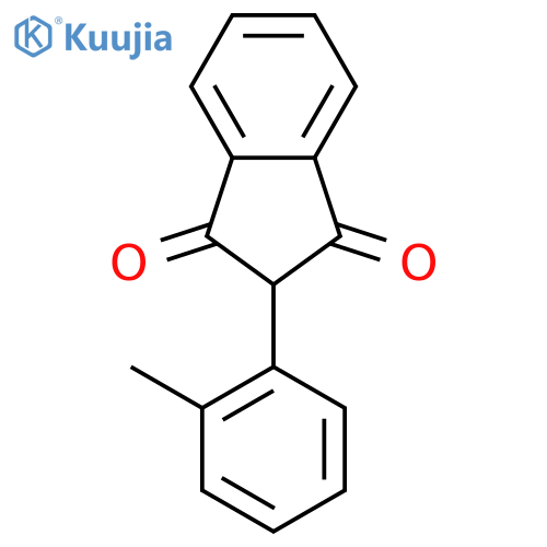 2-(2-Methylphenyl)-1H-indene-1,3(2H)-dione structure