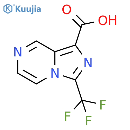 3-(trifluoromethyl)imidazo1,5-apyrazine-1-carboxylic acid structure