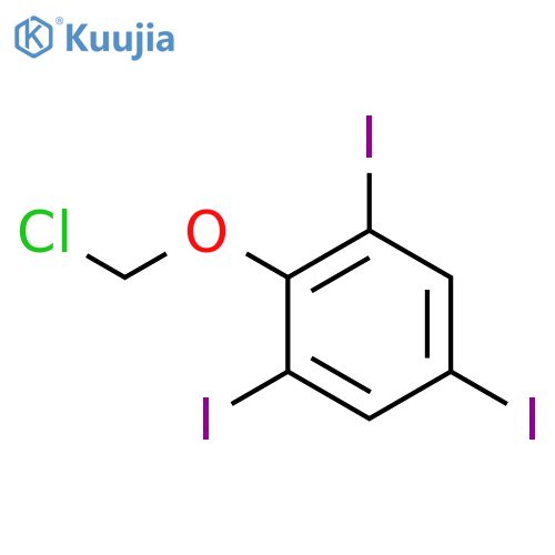 Benzene, 2-(chloromethoxy)-1,3,5-triiodo- structure