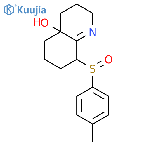 4a(2H)-Quinolinol,3,4,5,6,7,8-hexahydro-8-[(4-methylphenyl)sulfinyl]-, [4aR-[4aa,8a(S*)]]- (9CI) structure