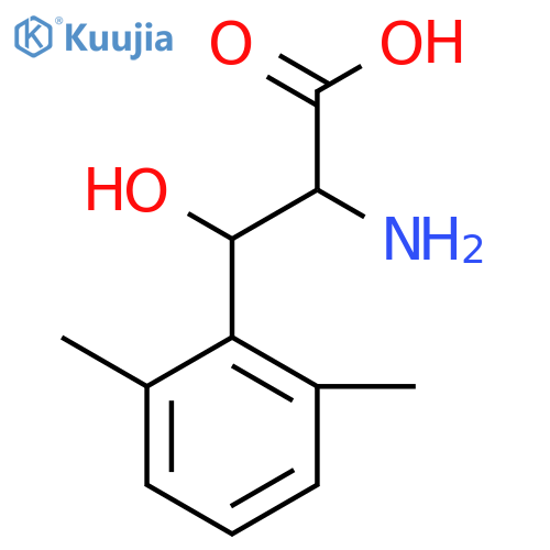 2-amino-3-(2,6-dimethylphenyl)-3-hydroxypropanoic acid structure
