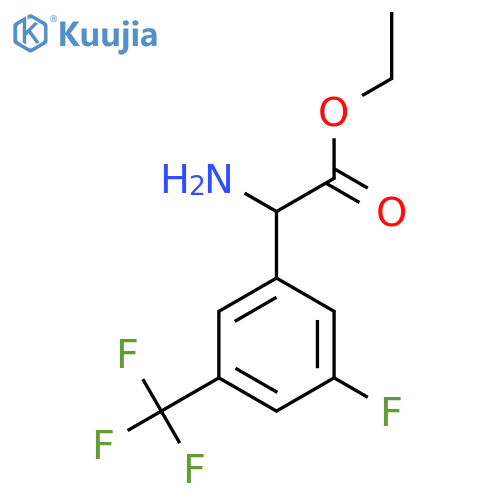 ethyl 2-amino-2-3-fluoro-5-(trifluoromethyl)phenylacetate structure