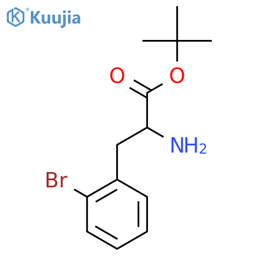Tert-butyl 2-amino-3-(2-bromophenyl)propanoate structure