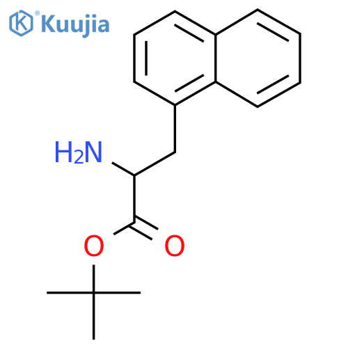 Tert-butyl 2-amino-3-(naphthalen-1-yl)propanoate structure