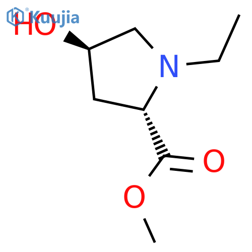 methyl 1-ethyl-4-hydroxypyrrolidine-2-carboxylate structure