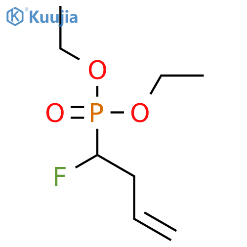 PHOSPHONIC ACID, (1-FLUORO-3-BUTENYL)-, DIETHYL ESTER structure
