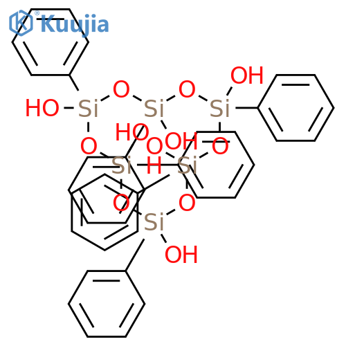 Cyclohexasiloxane-2,4,6,8,10,12-hexol, 2,4,6,8,10,12-hexaphenyl- structure