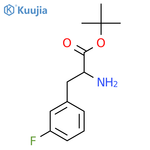 Tert-butyl 2-amino-3-(3-fluorophenyl)propanoate structure