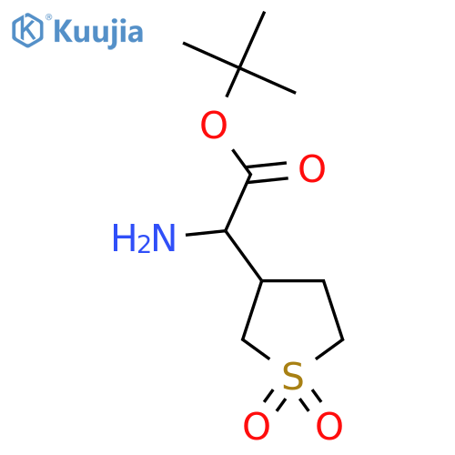 Tert-butyl 2-amino-2-(1,1-dioxo-1lambda6-thiolan-3-yl)acetate structure