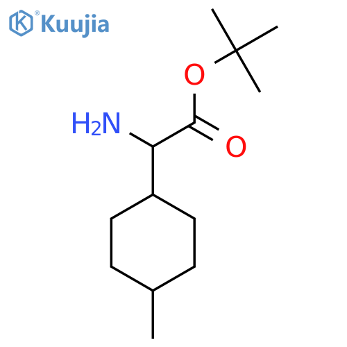 tert-butyl 2-amino-2-(4-methylcyclohexyl)acetate structure