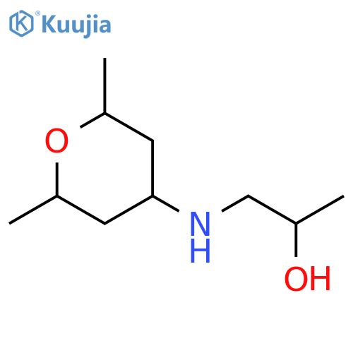 1-(2,6-dimethyloxan-4-yl)aminopropan-2-ol structure