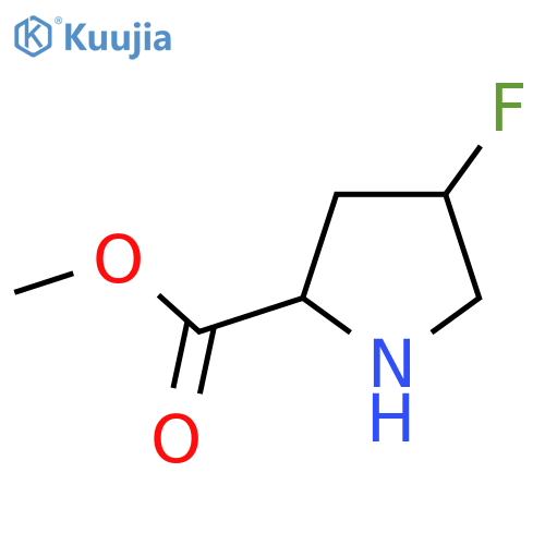 Methyl 4-fluoropyrrolidine-2-carboxylate structure