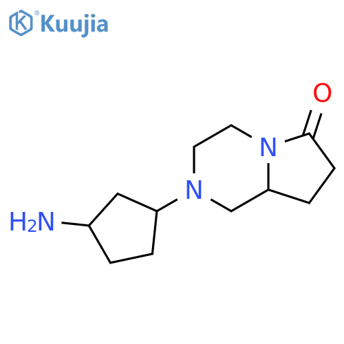 2-(3-aminocyclopentyl)-octahydropyrrolo1,2-apiperazin-6-one structure