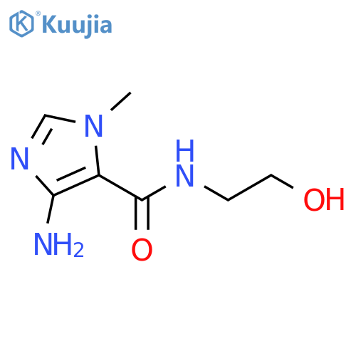 4-amino-N-(2-hydroxyethyl)-1-methyl-1H-Imidazole-5-carboxamide structure