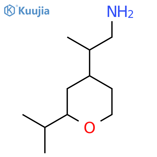 2-(2-Propan-2-yloxan-4-yl)propan-1-amine structure