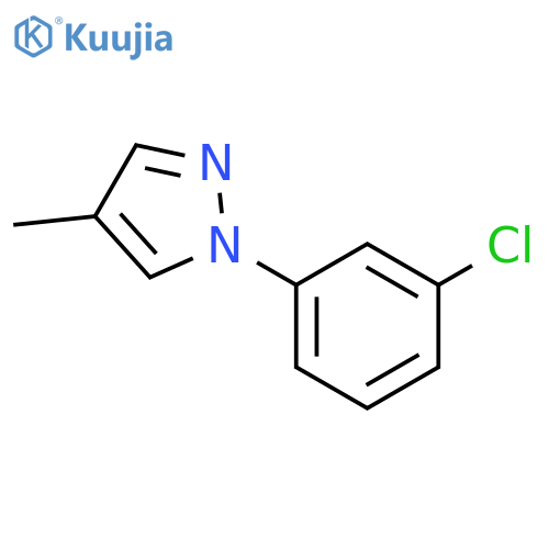 1-(3-chlorophenyl)-4-methyl-1H-pyrazole structure