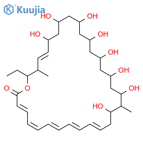 Oxacyclodotriaconta-3,5,7,9,11,29-hexaen-2-one,14,16,18,20,22,24,26,28-octahydroxy-31-methyl-32-(1-methylethyl)-,(3E,5E,7E,9E,11E,14S,16S,18S,20S,22R,24S,26R,28R,29E,31S,32S)- structure