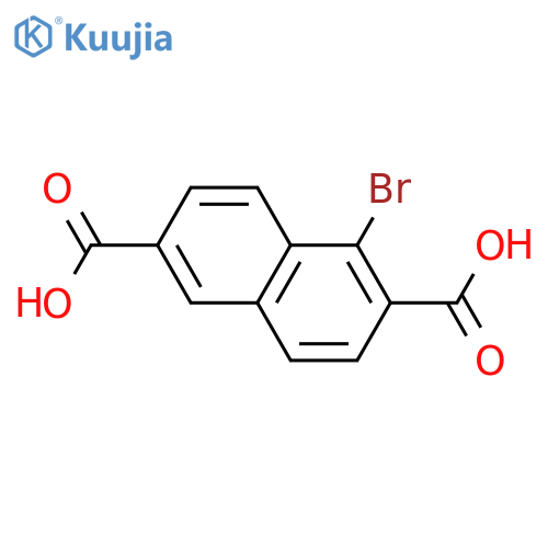 2,6-Naphthalenedicarboxylic acid, bromo- structure