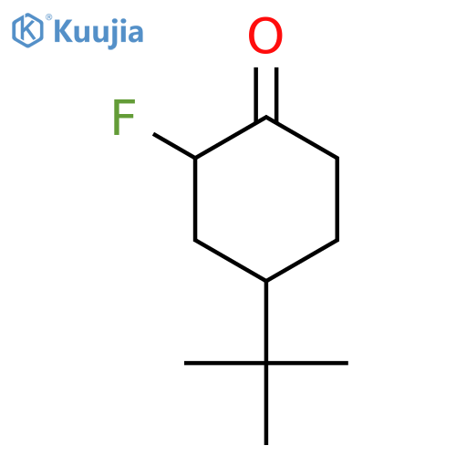 4-tert-butyl-2-fluorocyclohexan-1-one structure