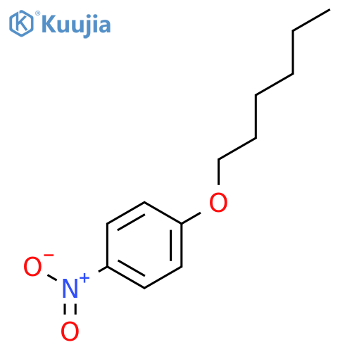 4-N-Hexyloxynitrobenzene structure