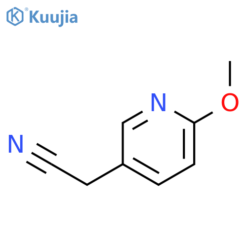 2-(6-Methoxypyridin-3-yl)acetonitrile structure