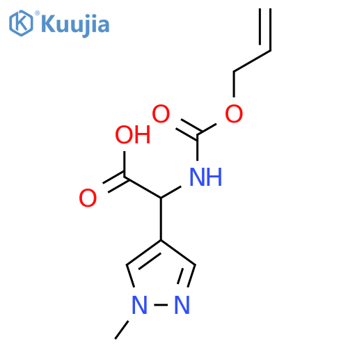2-(1-methyl-1H-pyrazol-4-yl)-2-{(prop-2-en-1-yloxy)carbonylamino}acetic acid structure