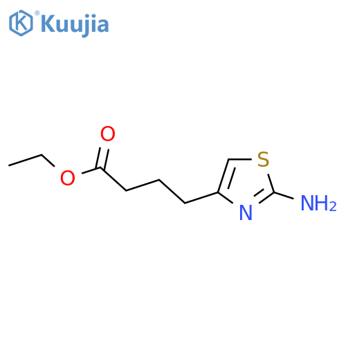 ethyl 4-(2-amino-1,3-thiazol-4-yl)butanoate structure