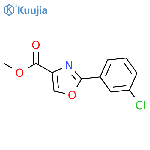 Methyl 2-(3-chlorophenyl)-1,3-oxazole-4-carboxylate structure