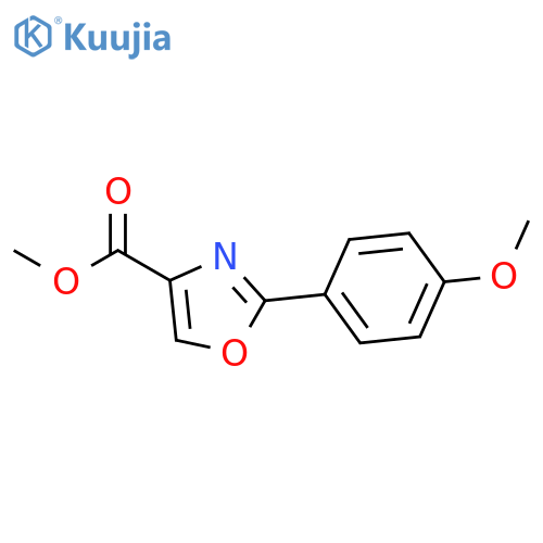 methyl 2-(4-methoxyphenyl)-1,3-oxazole-4-carboxylate structure