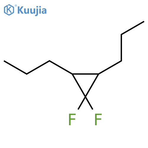Cyclopropane,1,1-difluoro-2,3-dipropyl-, cis- (9CI) structure