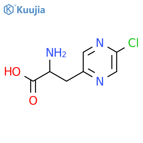 2-amino-3-(5-chloropyrazin-2-yl)propanoic acid structure