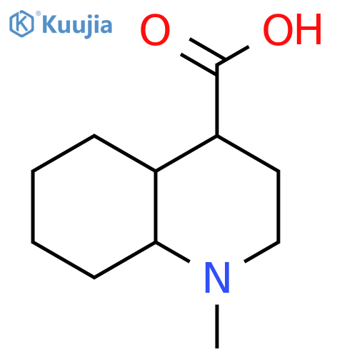 4-Quinolinecarboxylic acid, decahydro-1-methyl- structure