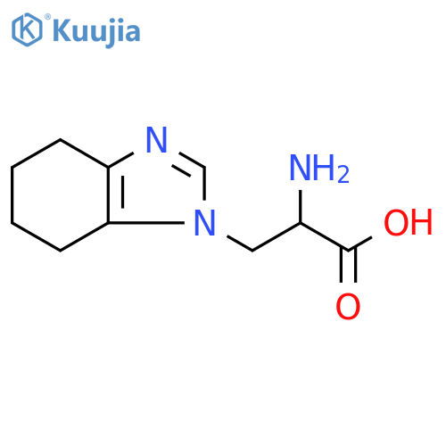 2-Amino-3-(4,5,6,7-tetrahydro-1h-1,3-benzodiazol-1-yl)propanoic acid structure