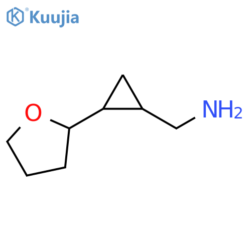 2-(oxolan-2-yl)cyclopropylmethanamine structure