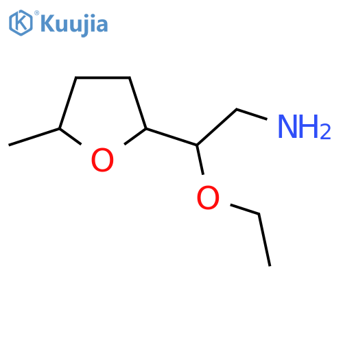 2-ethoxy-2-(5-methyloxolan-2-yl)ethan-1-amine structure