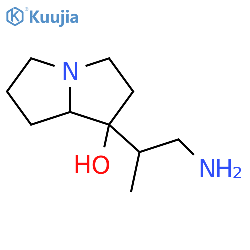 1H-Pyrrolizin-1-ol, 1-(2-amino-1-methylethyl)hexahydro- structure