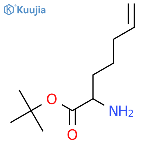 Tert-butyl 2-aminohept-6-enoate structure